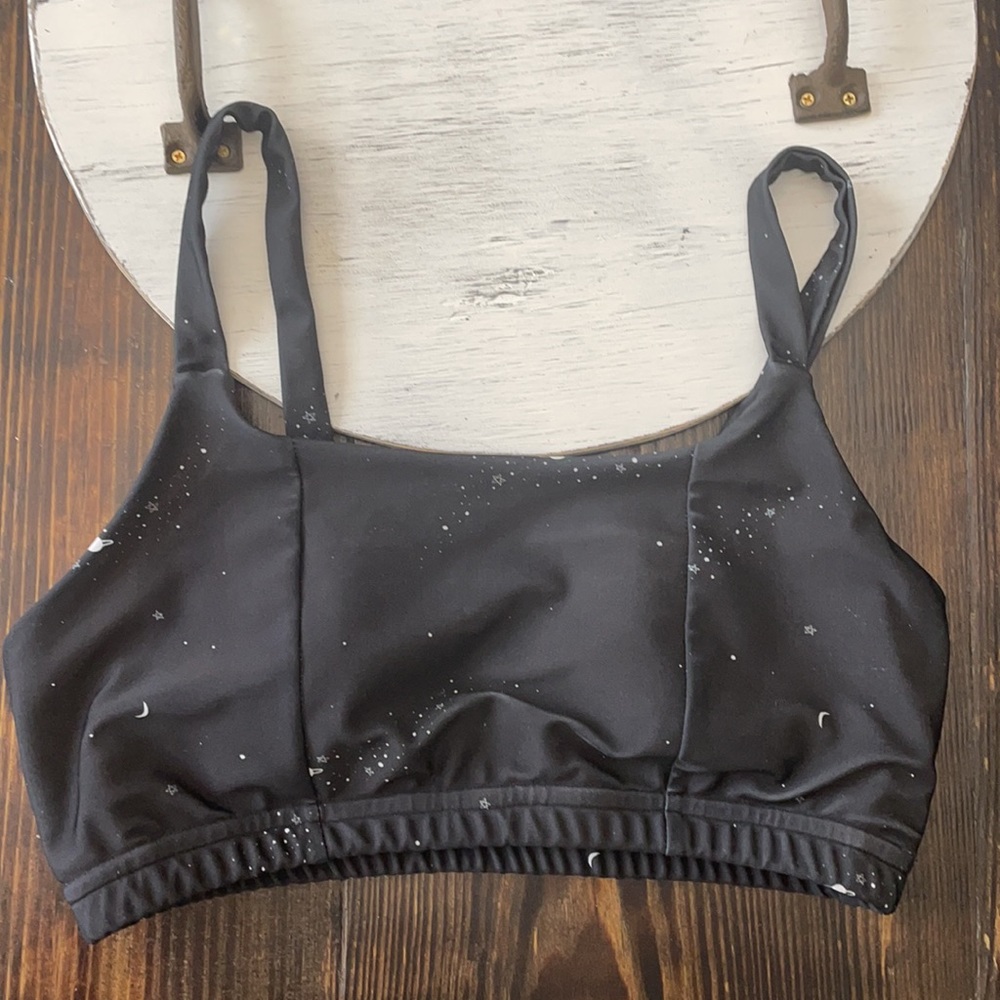 Lime Ricki Galaxy Bralette Swim Top